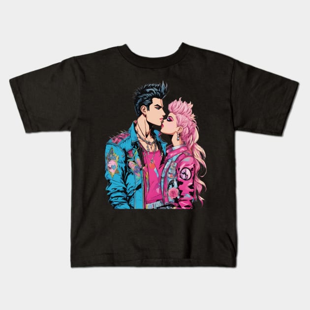Kiss Love Kids T-Shirt by animegirlnft